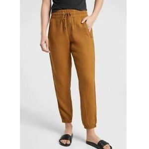 Athleta Cabo Linen Joggers - Ochre